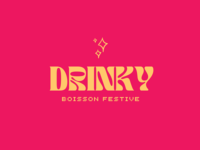 DRINKY branding design graphic design logo typography