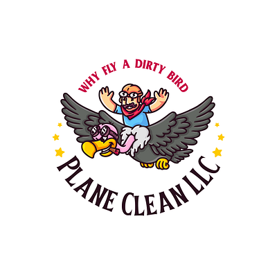 Dirty Bird bird branding character design design eagle graphic design illustration logo logo design man plane ui ux vector