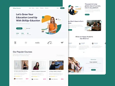 Education Web Design custom web design education educational website landing page landing page design ui ui ux ui ux design web design website design
