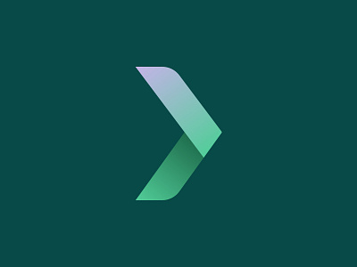 Flexparency branding: Icon brand identity branding chevron flexparency gradient graphic design green logo icon
