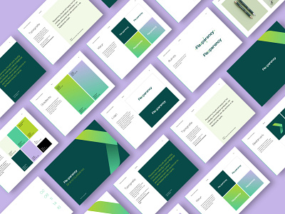 Flexparency branding: Brand Guidelines brand guidelines brand identity branding flexparency graphic design green logo logo design netherlands rotterdam visual identity