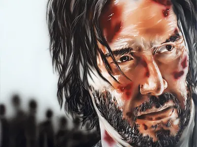 John airbrush illustration