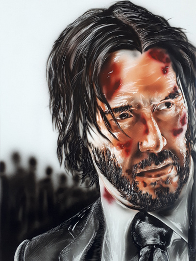 John airbrush illustration