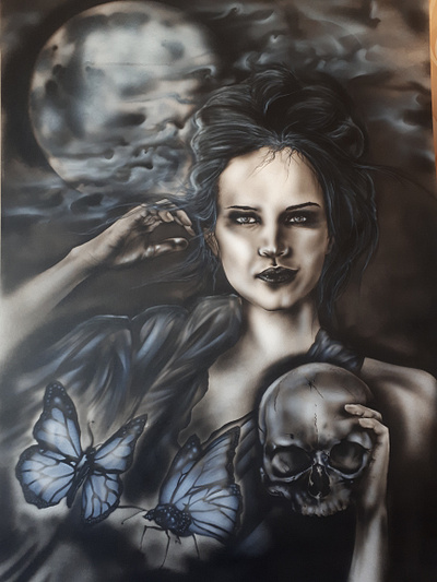 Night Eternal airbrush illustration