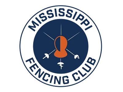 Mississippi Fencing Club - logo design athletics branding design graphic design logo sports vector