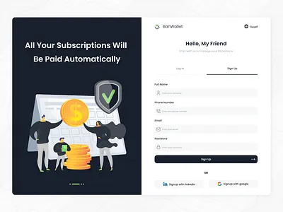 Dashboard Registration bank dashboard design graphic illustration money payment product design signup subscriptions ui uidesign ux wallet