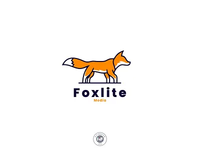 Foxlite Media logo animal dog fox