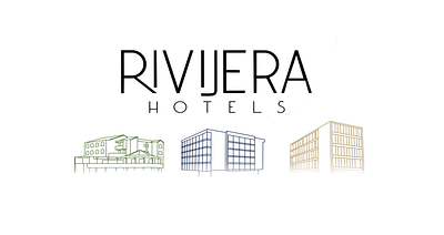 Rivjiera hotels banner branding design graphic design