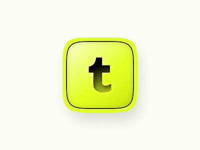 Tumblr App Icon app icon green lime mobile t tumblr