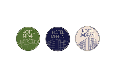 Icons Rivjiera hotels branding design graphic design logo