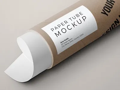 Paper Tube Poster Packaging Mockup cardboard mockup packaging packaging mockup paper packaging mockup paper tube packaging mockup poster poster packaging mockup tube tube packaging mockup