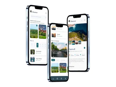 National Trust App app application branding design graphic design ui web design