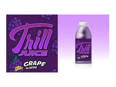 Trill Juice branding graphic design logo design