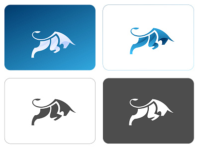Bull Logo 3d animals branding bull graphic design illustration logo logo inspiration mascot minimalist modern logo vector
