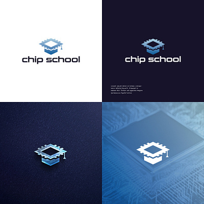 Chip School Logo Design custom logo design design logo graphics design logo logo creator logo maker versatile