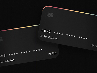Animated cards animation app black cards credit cards crypto dark design design on demand finance fintech gradient mobile app motion graphics ui ui design unlimited ux ux design web3