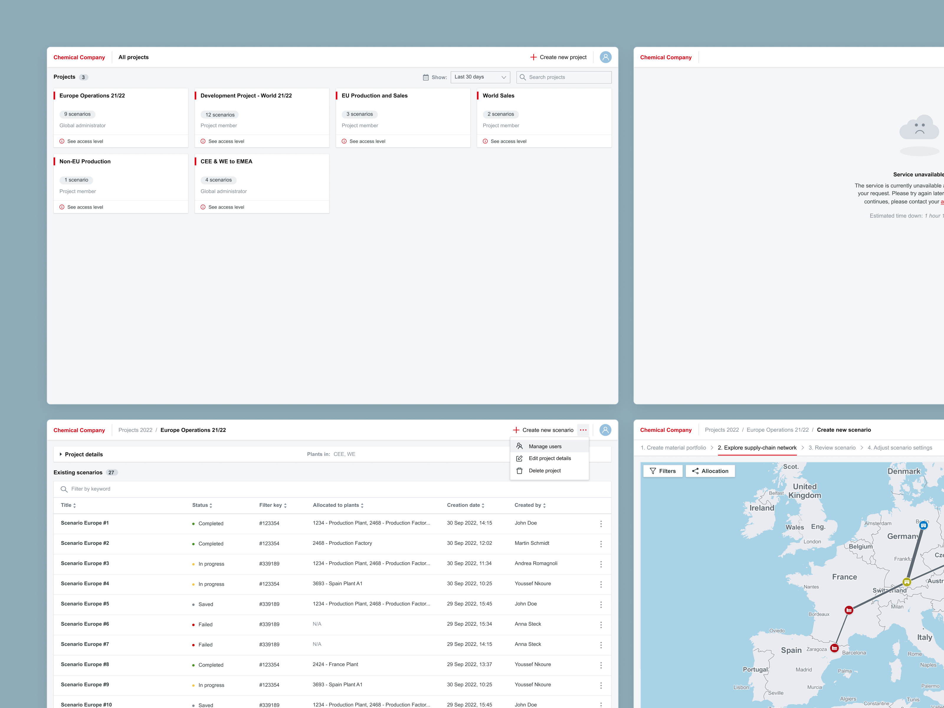 Example of Web App & Software Design (UX/UI) 
