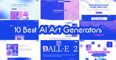 10 Best AI Art Generators 3d ai animation branding design graphic design illustration logo motion graphics ui vector