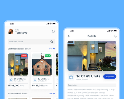 Real Estate App app design real estate ui ux web website