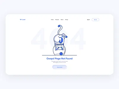 404 Page Not Found 404 blue cat clean design error figma graphic design illustration not found ui