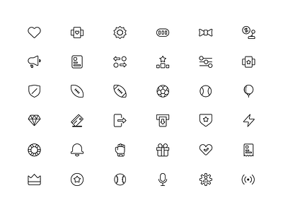 Betmgm Icons abstract app betting casino icon icon set iconography icons modern outline product simple sports stroke