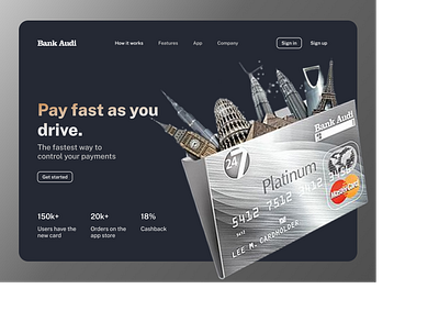 Bank Website Landing Page bank home page landing page ui ux web design