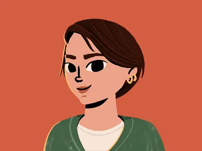 Self-portrait character character design cute head illustration me portrait self portrait