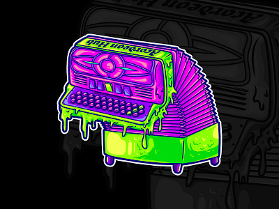 ACORDEON TRIPP acordeon branding cartoon design illustration introvertikal logo pop art psychedelic psychedelic acordeon trippy vector