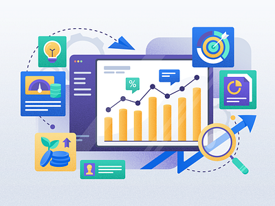 Conversion Rate (Illustration) business business growth conversion rate development graphs growth illustration marketing optimization statistics strategy user flow