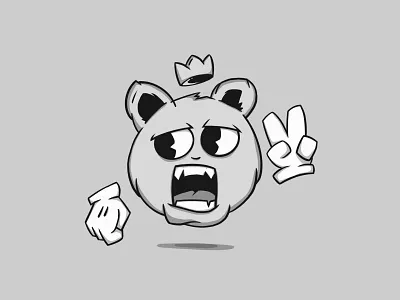 Lil jaw breaker character design illustration logo minneapolis nft texture vector