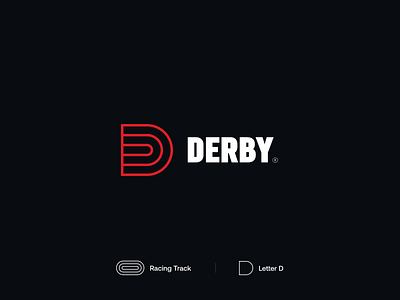 Derby Logo concept derby horse logo logomark logotype modern racing simple