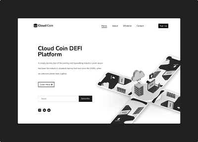 Landing Page Design : Cryptocurrency bitcoin branding btc coin crypto cryptocurrency design eth ethereum graphic design herosection illustration logo typography ui uidesign ux uxdesign vector webdesign