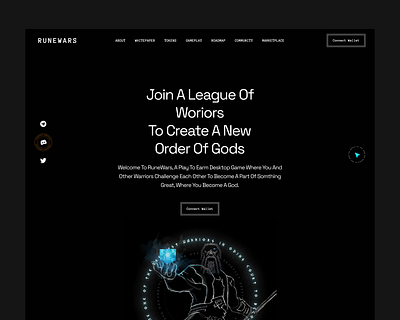 Game UI - Landing Page app design illustration minimal ui ux web website