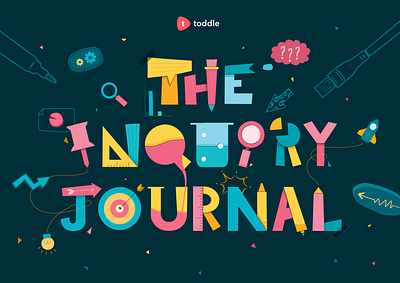 Cover Design: The Inquiry Journal cover design digital illustration flat illustration graphic design illustration typography vector
