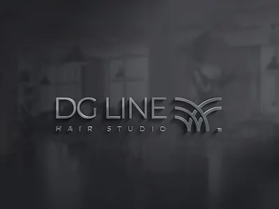 DG LINE Hair Studio brand branding clean design designer illustration logo logo design minimal minimalist modern product design typography vector