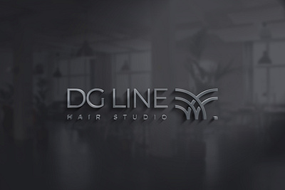 DG LINE Hair Studio brand branding clean design designer illustration logo logo design minimal minimalist modern product design typography vector