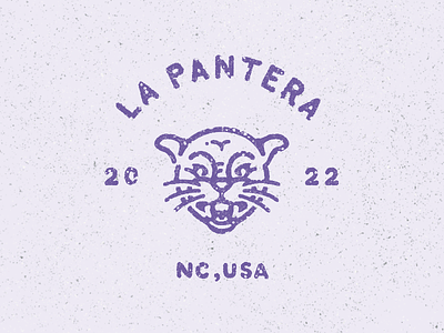 La Pantera (the panther) big cat cat cougar feline hand drawn high school mascot illustration la pantera mascot nc pantera panther panthers procreate puma wild cat