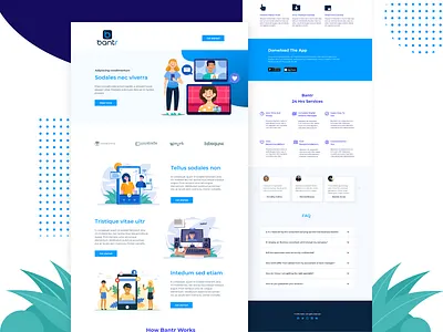 Video Chatting App Landing Page app app landing app landing page design home page homepage landing landing page site ui uiux ux video chat video chatting app web design webdesign website website design websitedesign