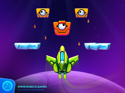 Cosmic Invaders digitalart gameart gamedev gameui mobilegameui