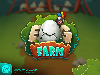 Egg Farm Logo Design gameart gamelogo gamelogodesign logodesign mobilegamelogo