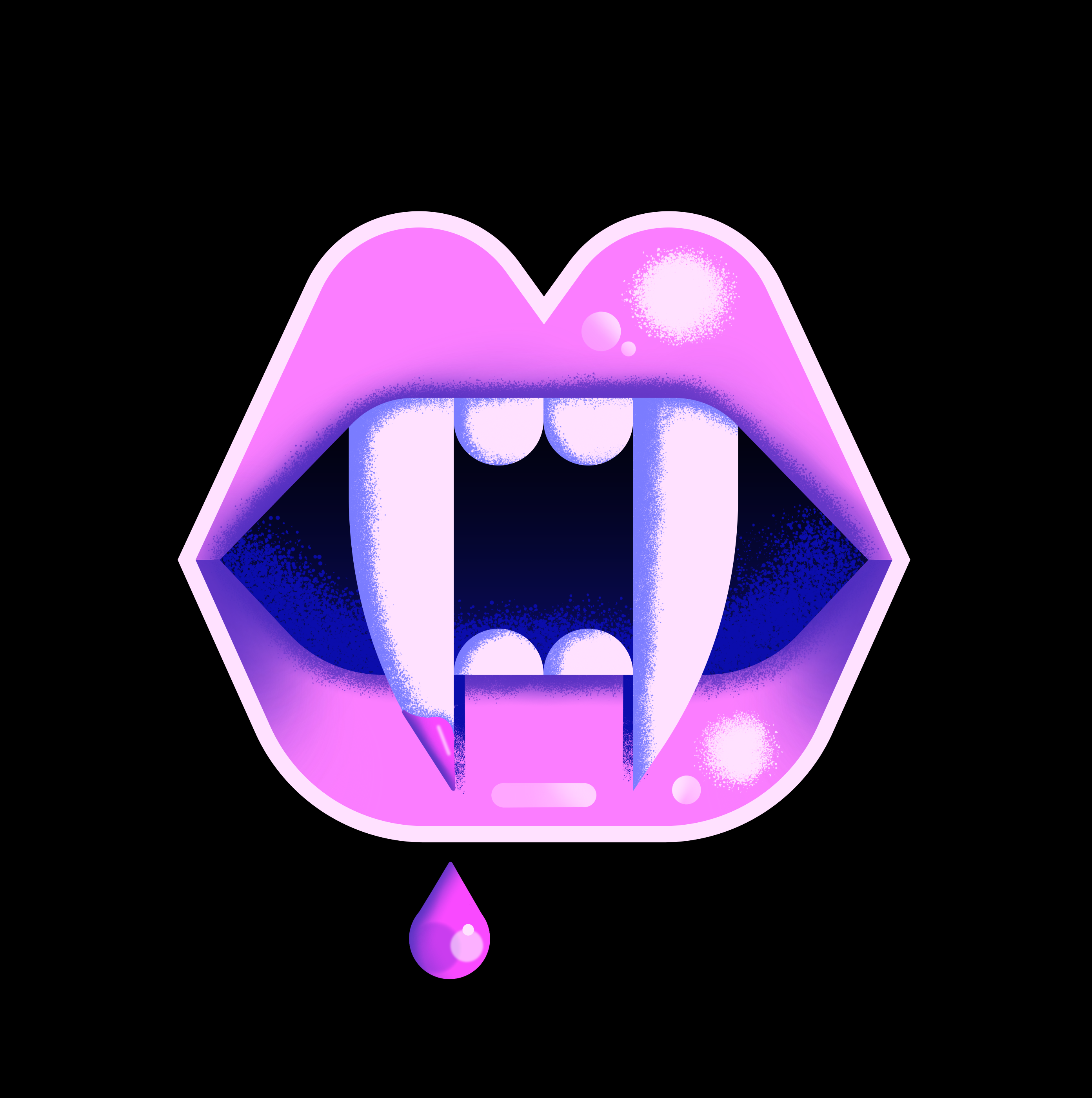 Fangs dracula fangs halloween illustration vampire vector