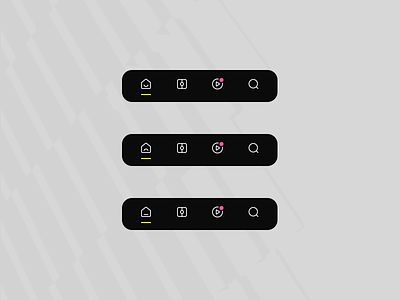 Happy or sad mobile menu clean dark design icons menu mobile navigation sports ui