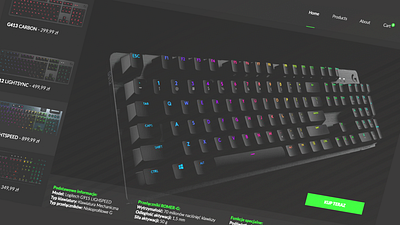 Logitech Keyboard Shop Idea app branding design graphic design ui ux