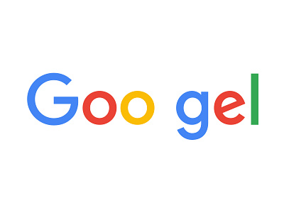 Goo gel branding gel goo google logo type