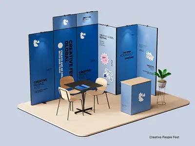 "Creative People Fest" branding design graphic design illustration logo vector