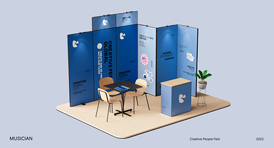 "Creative People Fest" branding design graphic design illustration logo vector