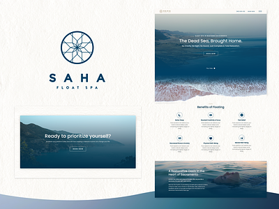 Saha Float Spa - Web Design waves