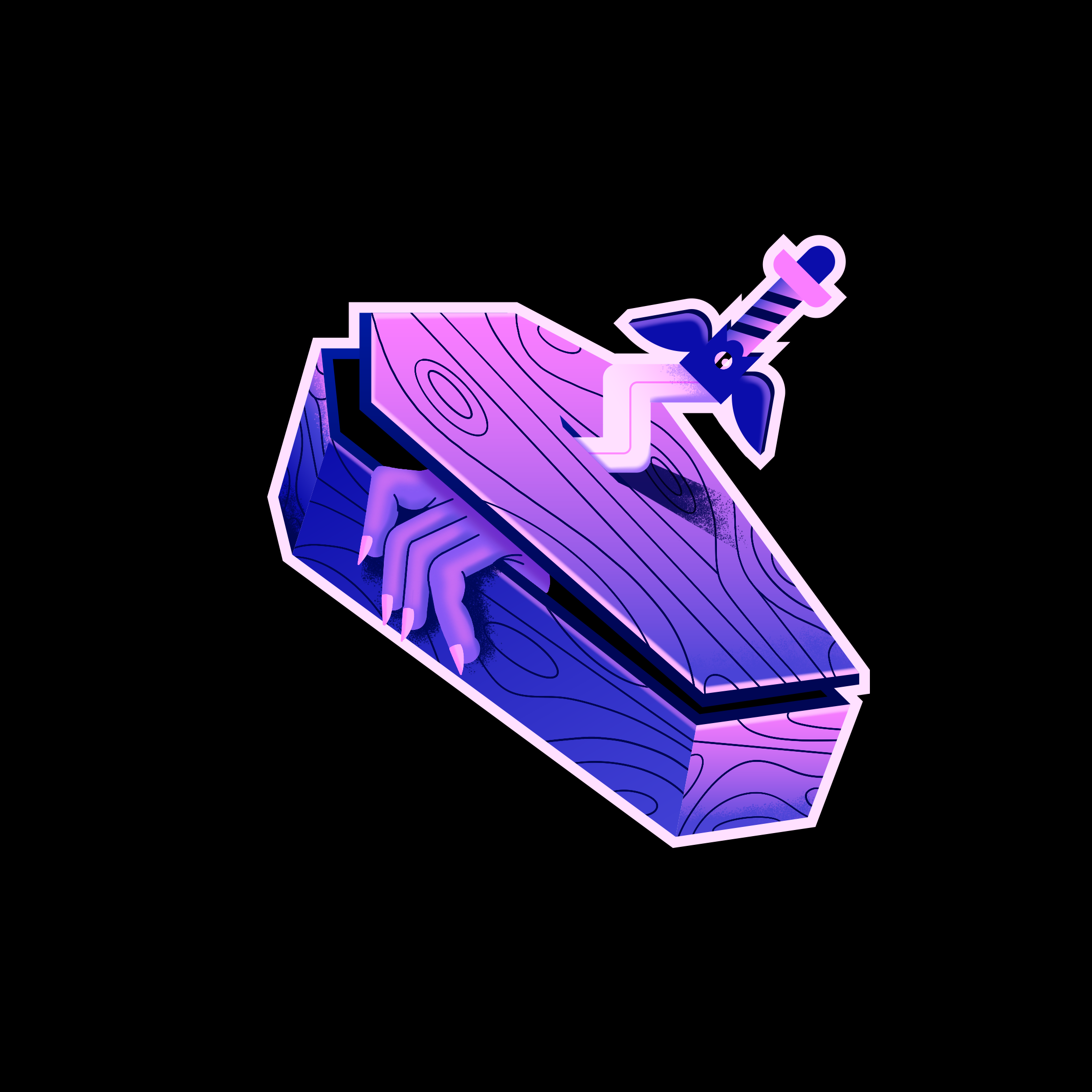 Boo dracula flat halloween horror illustration vampire vector