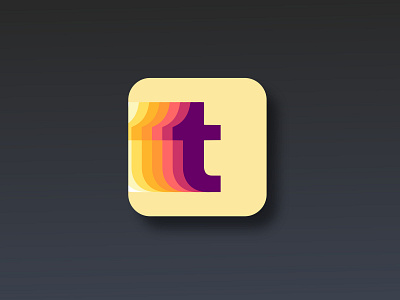 Tumblr app icon appicon graphic design icondesign uidesign