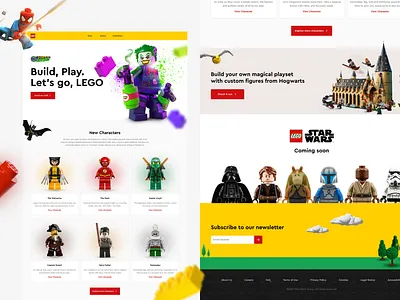 Let's go, LEGO! 👾 branding clean colorful dc design illustration logo marvel minimal mobile product design star wars superhero ui ui design ux web web design